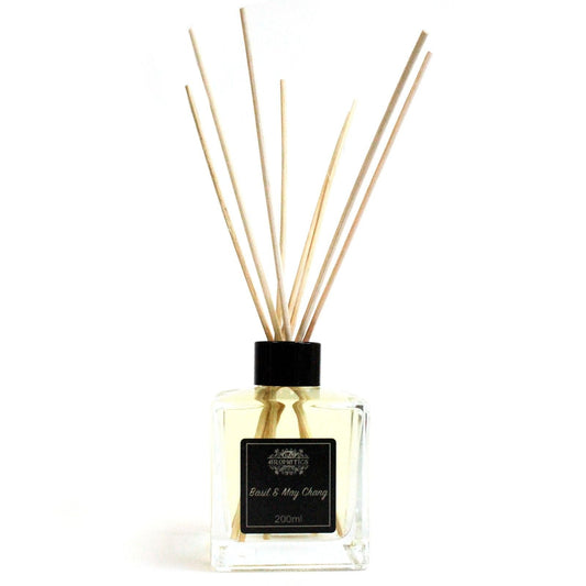 200ml Basil & Maychang Essential Oil Reed Diffuser - Luna Panther alternate view