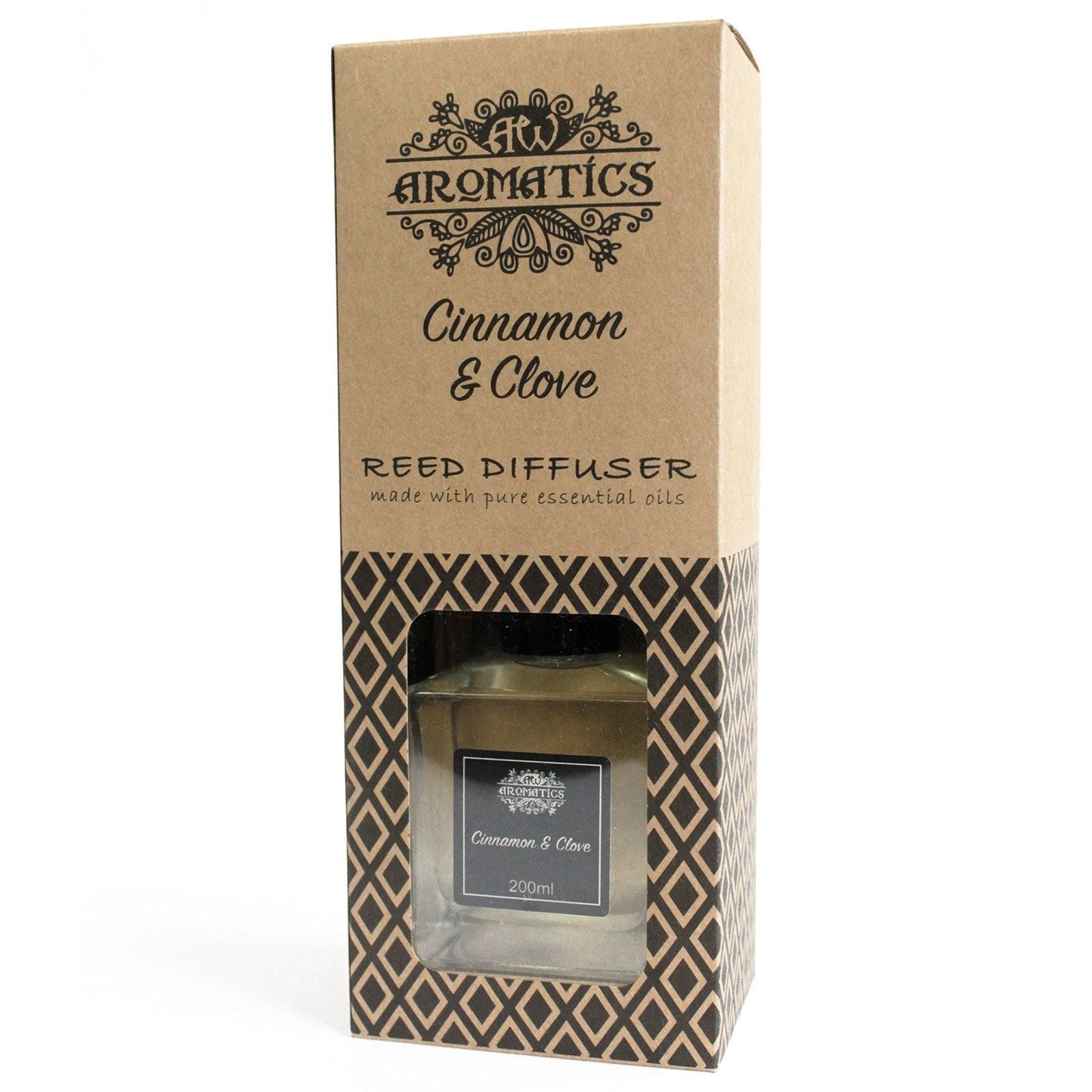 200ml Cinnamon & Clove Essential Oil Reed Diffuser - Luna Panther