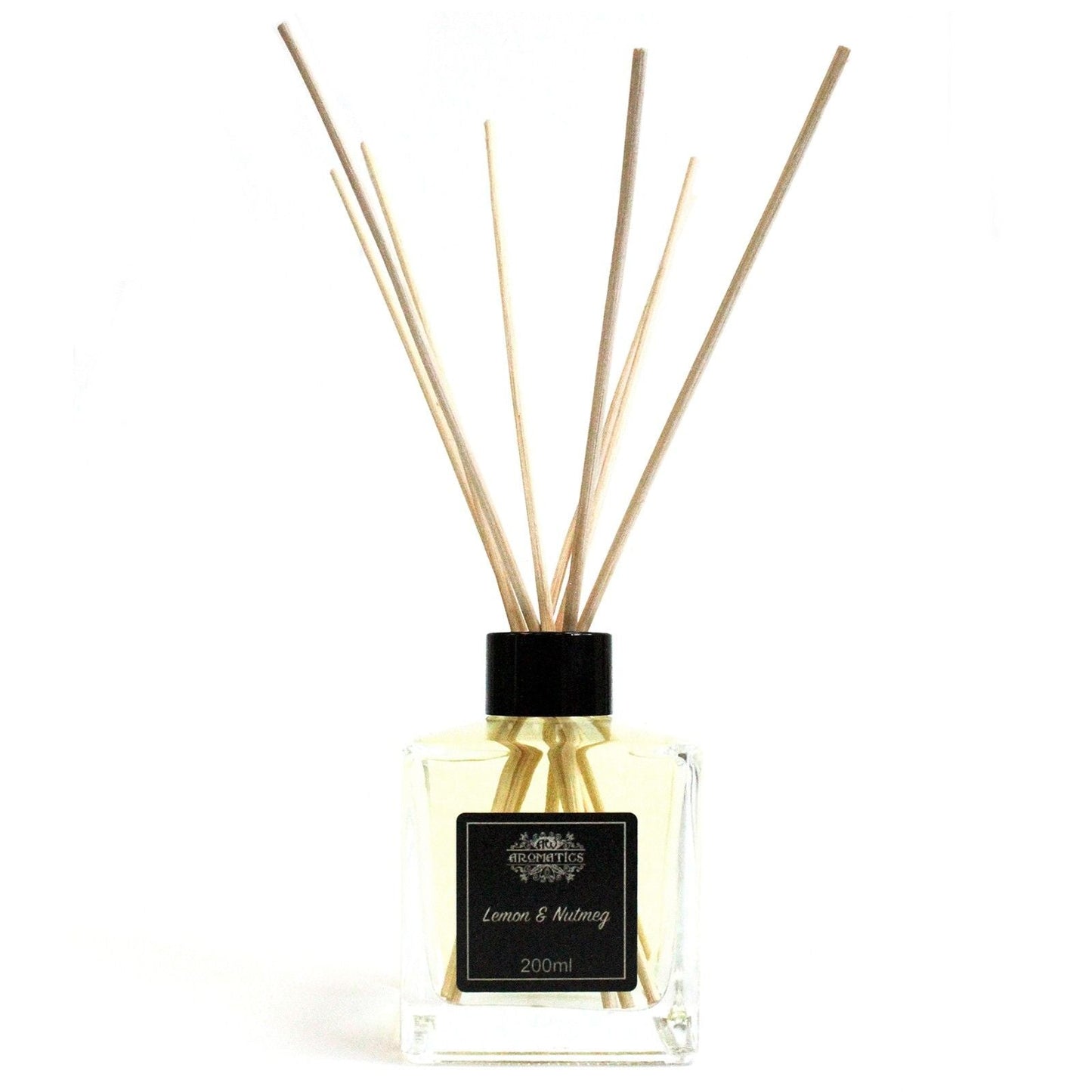 200ml Lemon & Nutmeg Essential Oil Reed Diffuser - Luna Panther