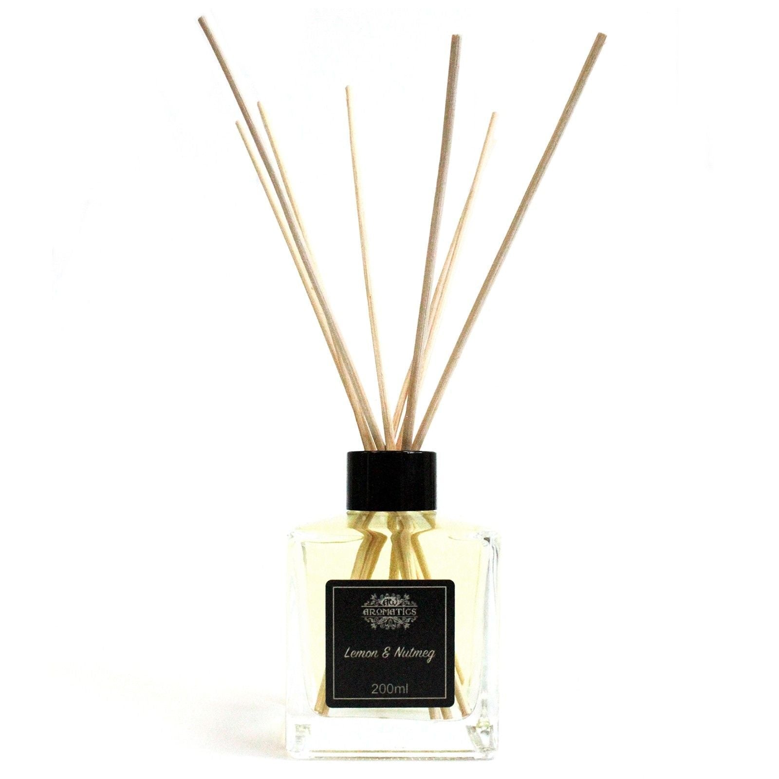 200ml Lemon & Nutmeg Essential Oil Reed Diffuser - Luna Panther
