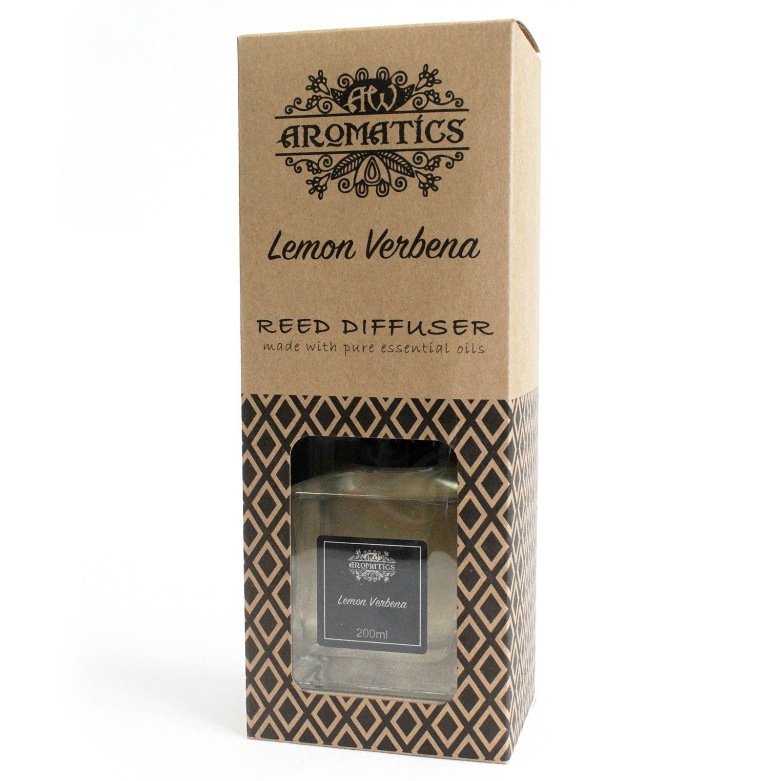 200ml Lemon Verbena Essential Oil Reed Diffuser - Luna Panther
