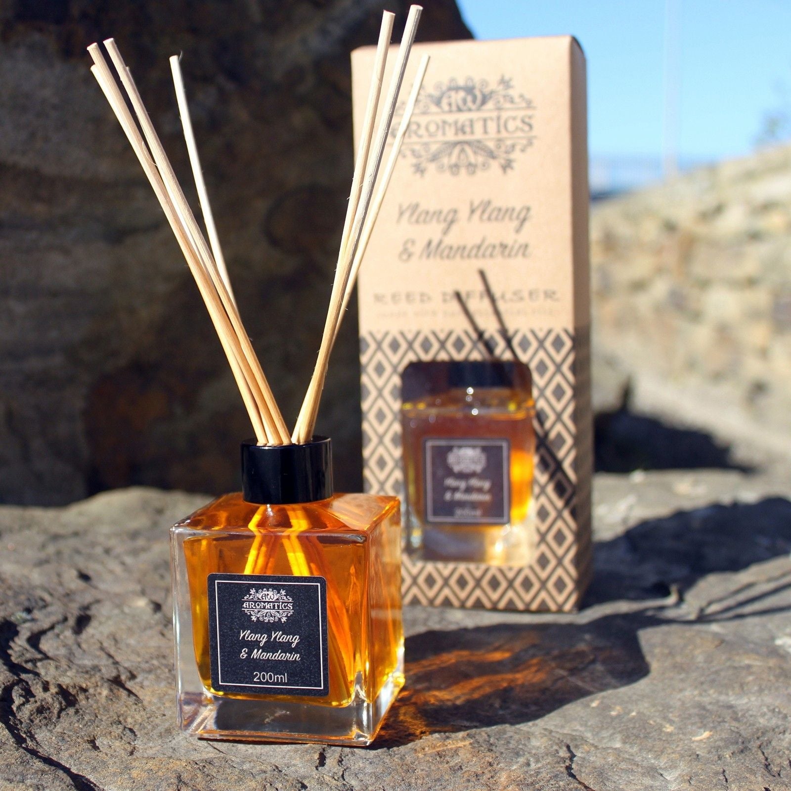 200ml Patchouli Essential Oil Reed Diffuser - Luna Panther