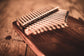 Meinl Sonic Energy Solid Kalimba - 17 notes, black walnut detail view 11 at Luna Panther