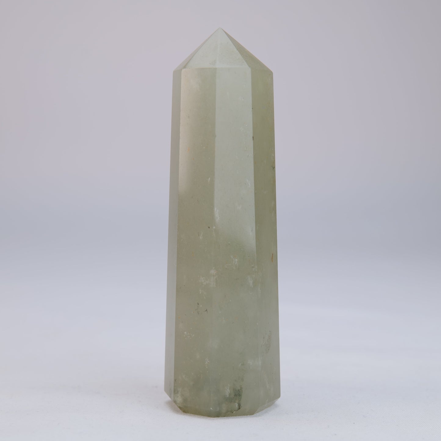Green Aventurine Obelisk 174g natural crystal tower front
