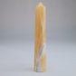 Yellow Banded Calcite Point 71g front