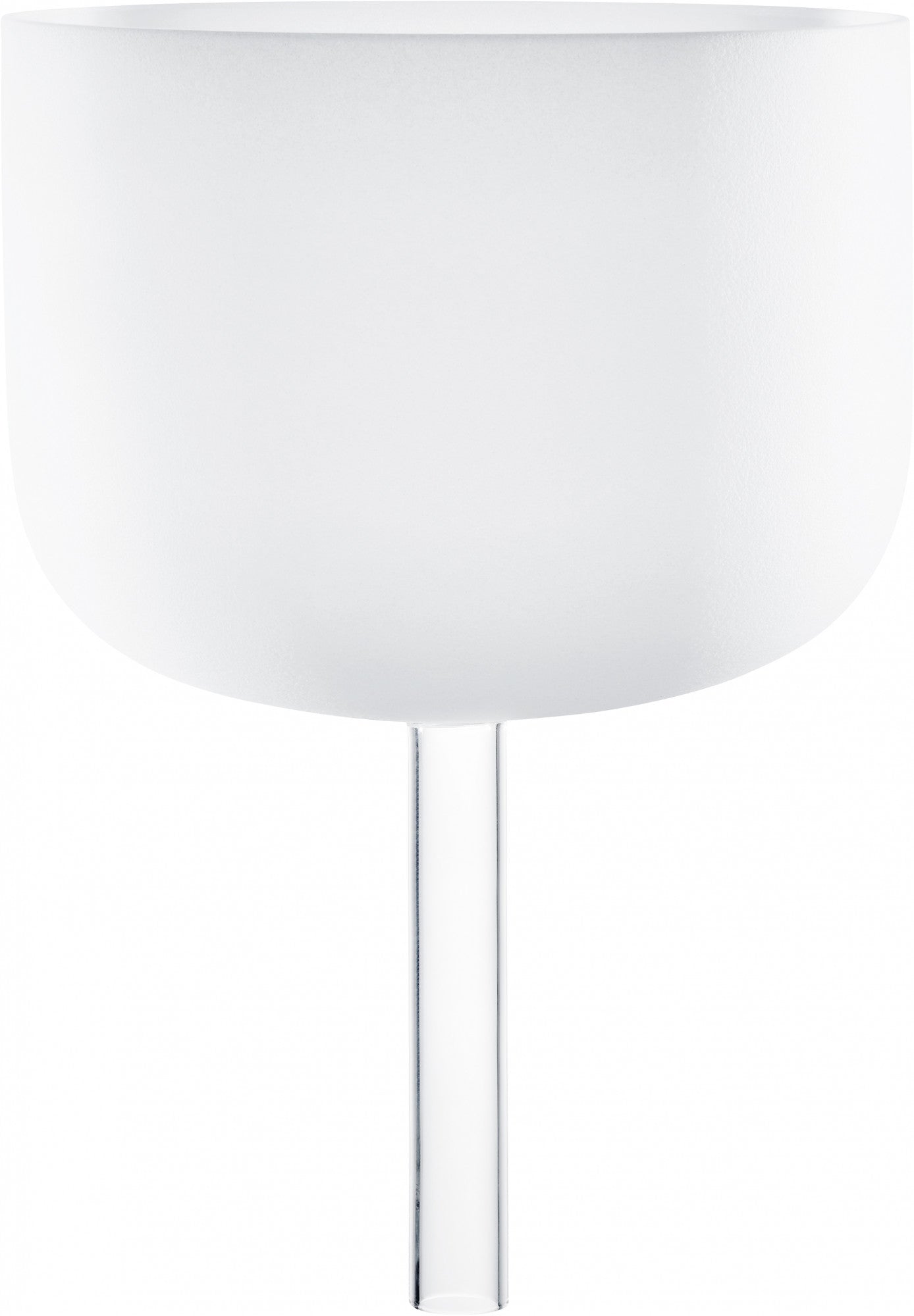 MEINL Sonic Energy White-frosted Crystal Singing Bowl with Handle 10" - F4/Heart Chakra/432 Hz at Luna Panther