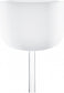 MEINL Sonic Energy White-frosted Crystal Singing Bowl with Handle 10" - F4/Heart Chakra/432 Hz at Luna Panther