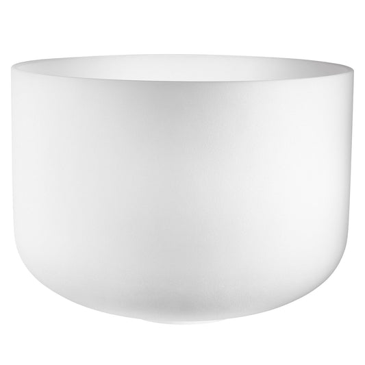 MEINL Sonic Energy White-Frosted Crystal Singing Bowl 16" - D3/Sacral Chakra/440 Hz at Luna Panther