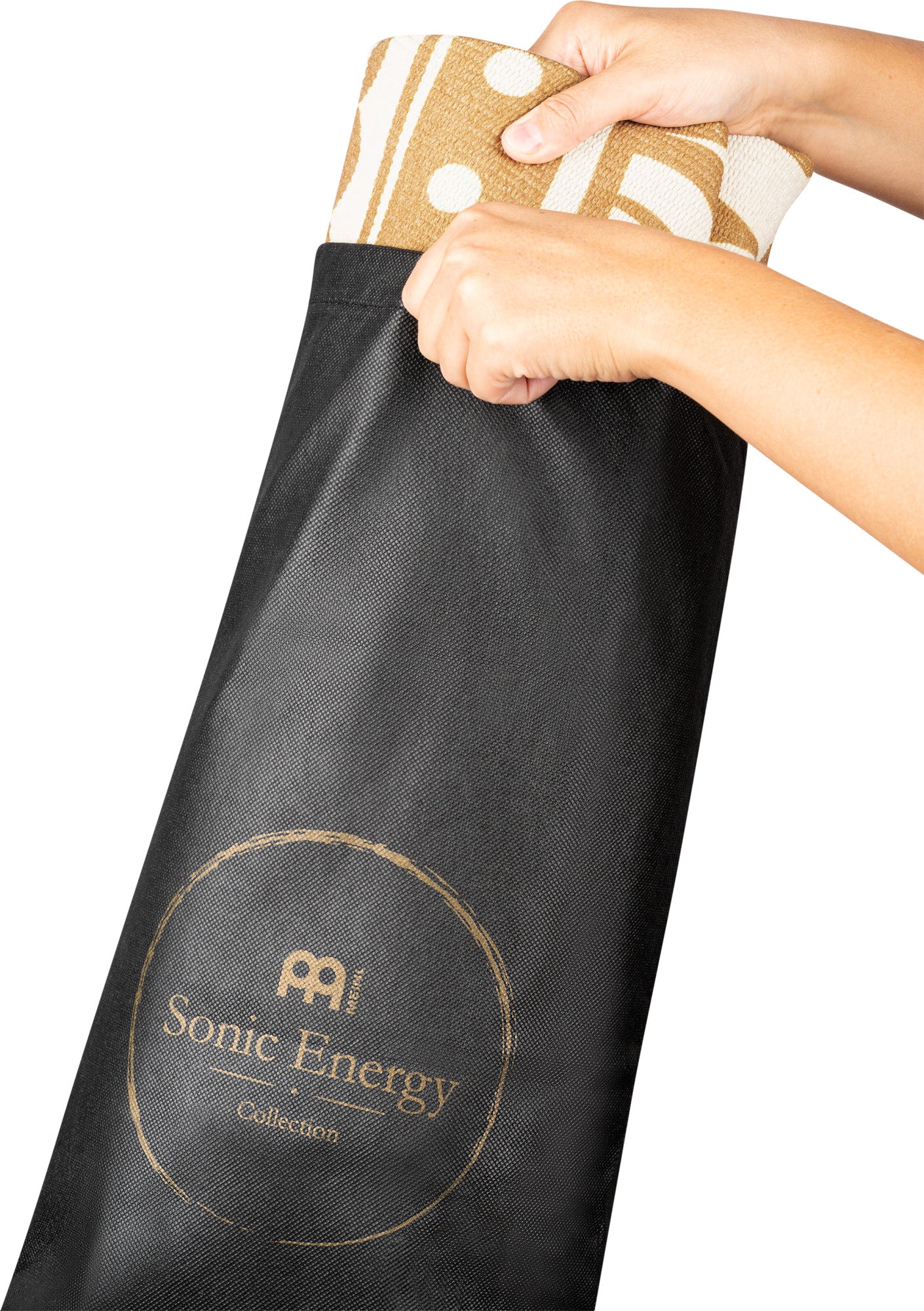 MEINL Sonic Energy Meditation Rug - Vintage Gold / Floral Design detail view 11 at Luna Panther