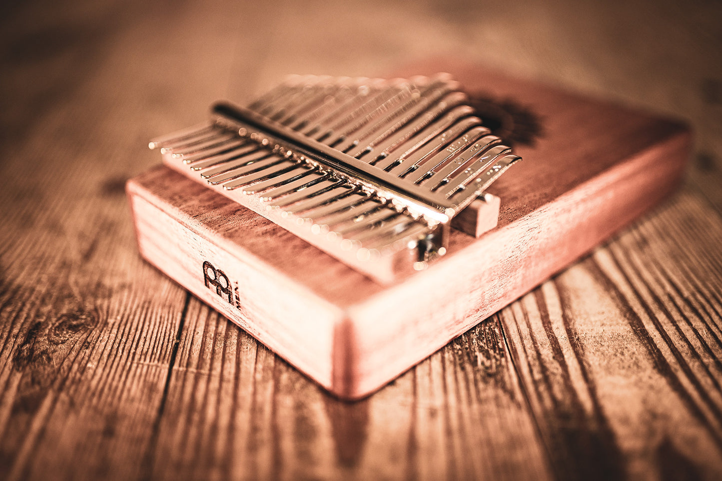 Meinl Sonic Energy Sound Hole Kalimba - 17 notes, mahogany detail view 14 at Luna Panther