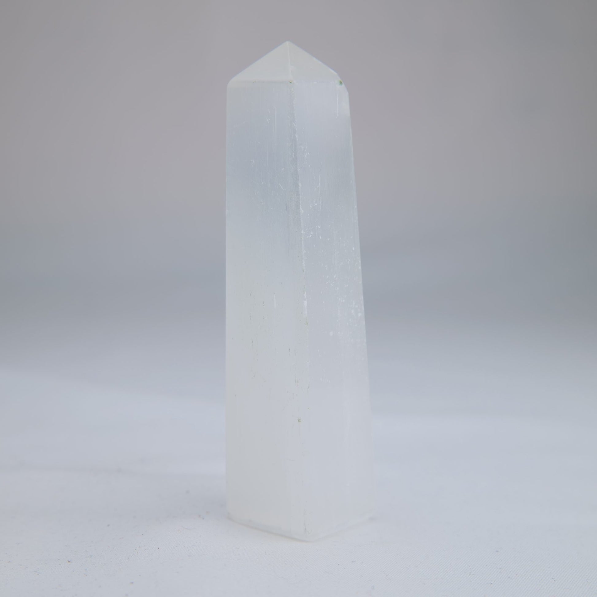 Selenite Tower 107g back