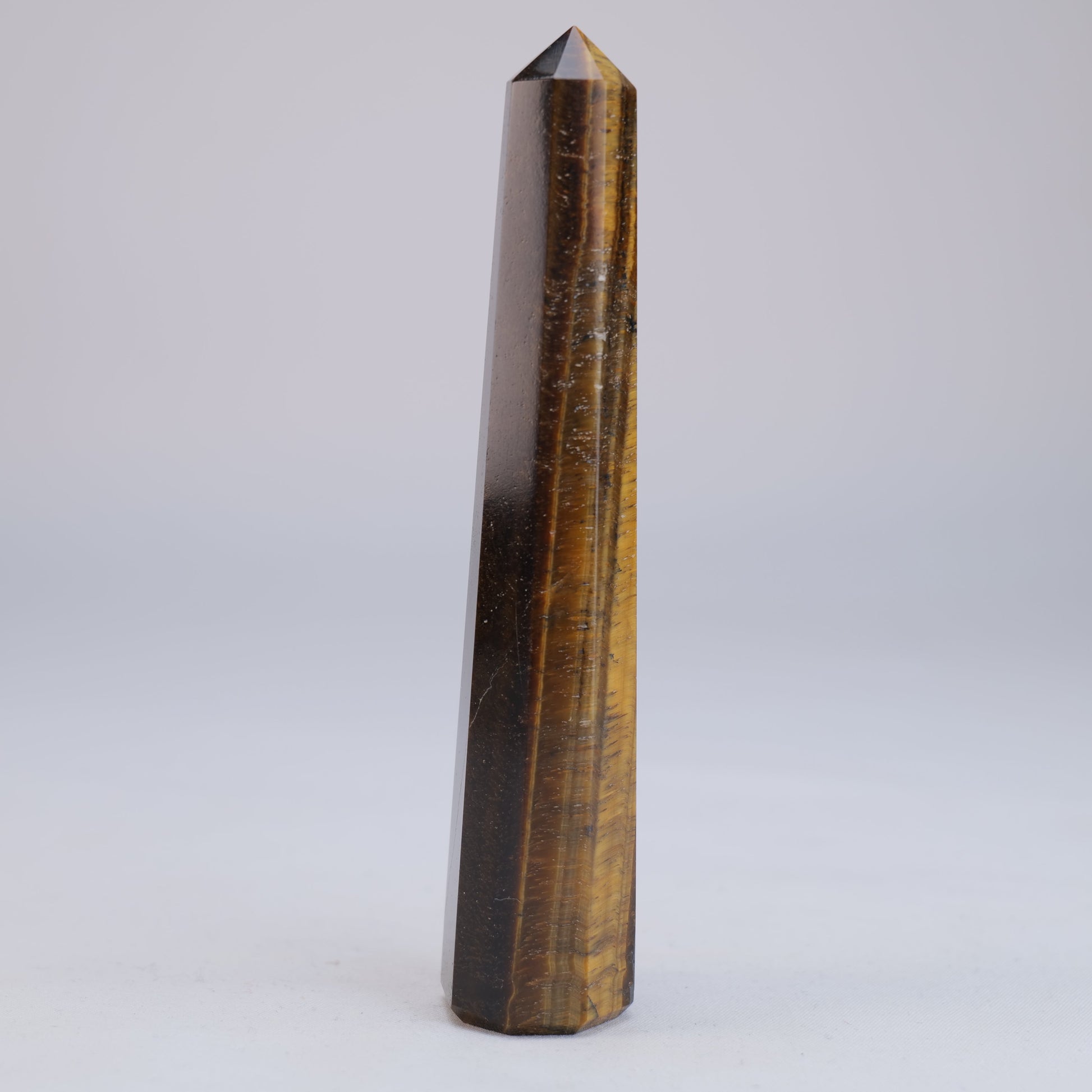 Tigers Eye Obelisk 100g natural crystal tower side-2