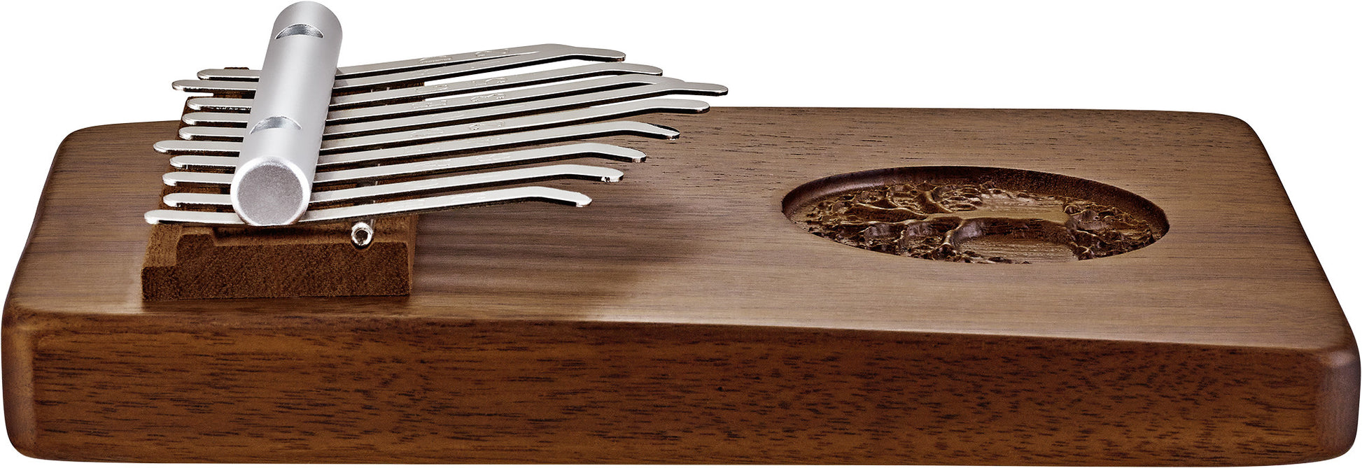 Meinl Sonic Energy Solid "Tree of Life" Kalimba - 10 notes / black walnut detail view 7 at Luna Panther