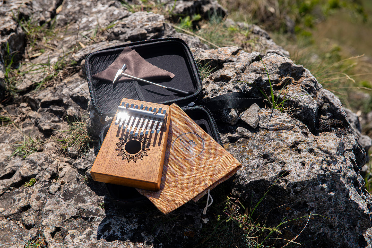 Meinl Sonic Energy Soundhole Kalimba - 10 notes / mahogany detail view 17 at Luna Panther