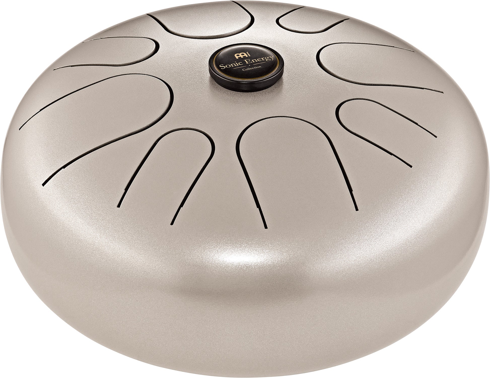 MEINL Sonic Energy Steel Tongue Drum 12" - G Minor/8 Notes/440 Hz - Pearl Grey at Luna Panther