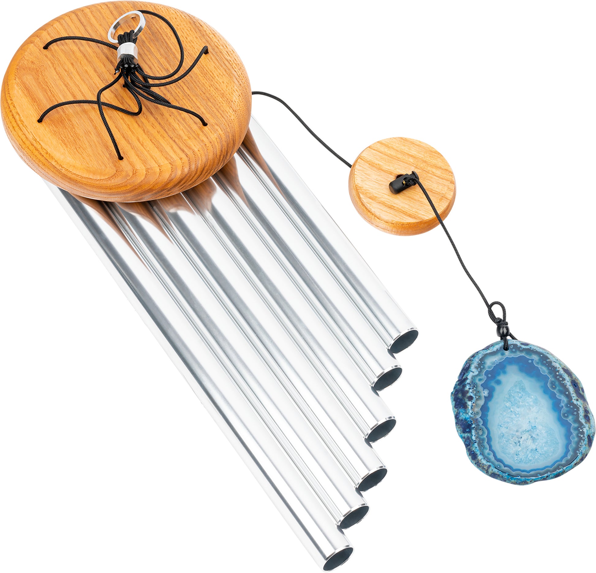 MEINL Sonic Energy Blue Agate Meditation Chime 29"/73 cm - 432 Hz - Silver detail view 10 at Luna Panther