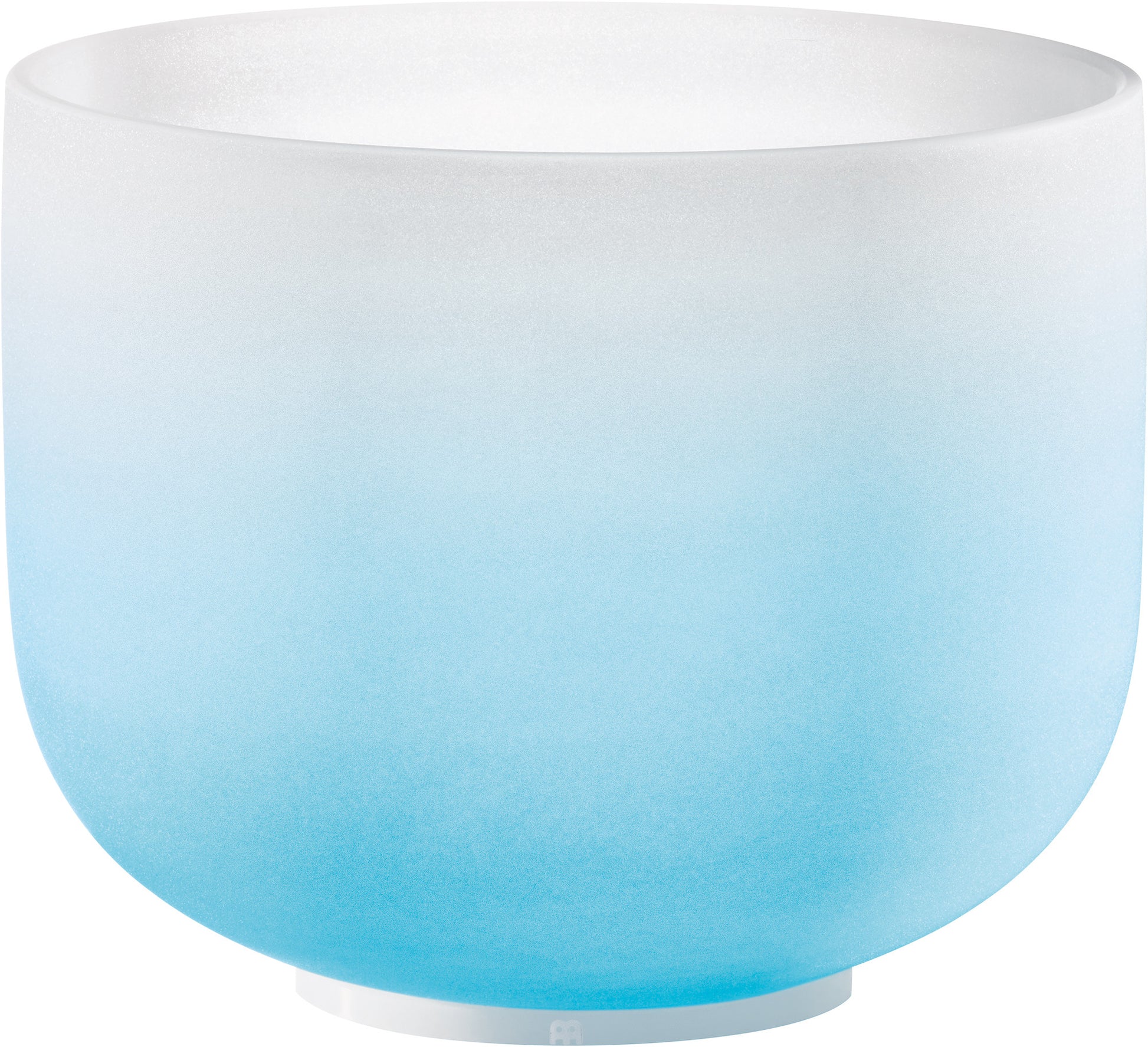 MEINL Sonic Energy Color-Frosted Crystal Singing Bowl 10" - G4/Throat Chakra/440 Hz - Light Blue at Luna Panther