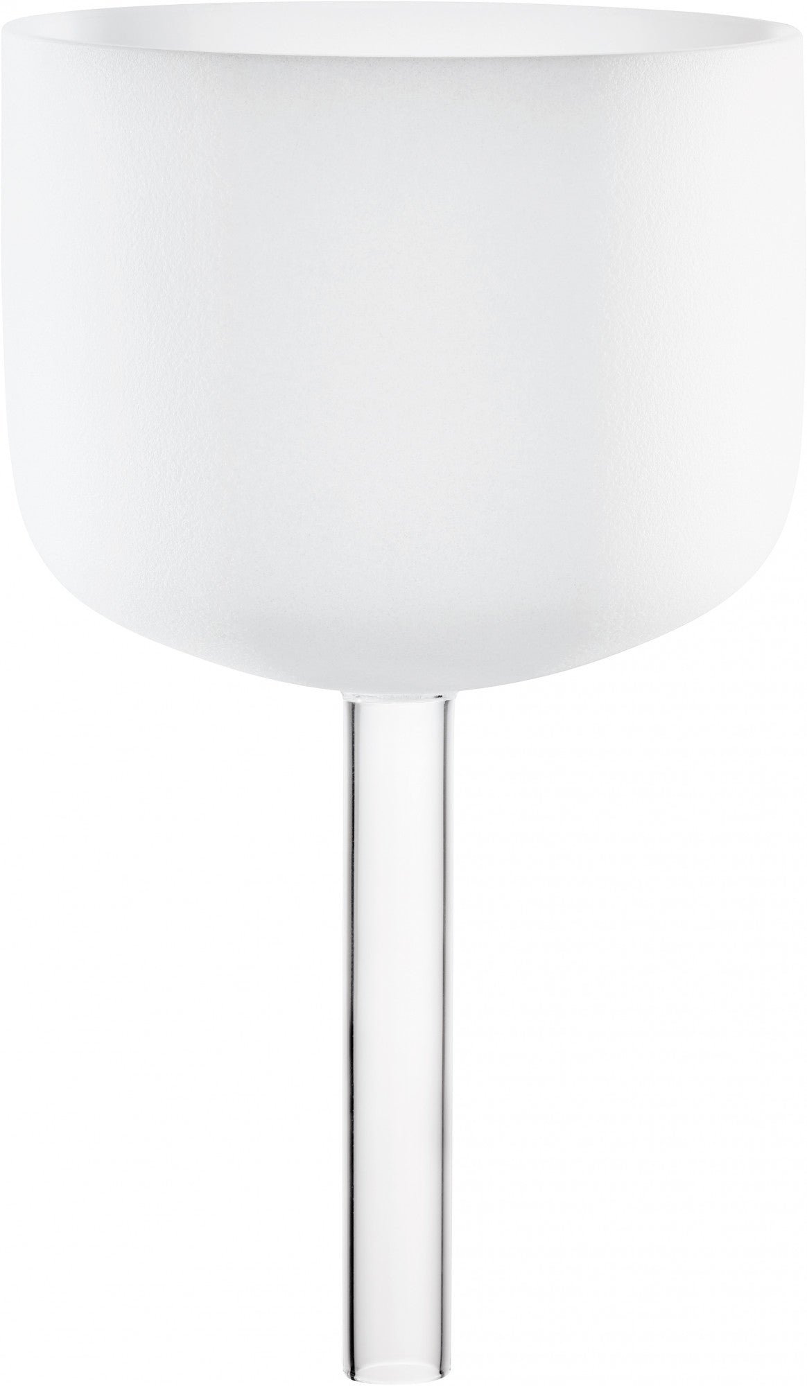 MEINL Sonic Energy White-frosted Crystal Singing Bowl with Handle 10" - B4/Crown Chakra/432 Hz at Luna Panther
