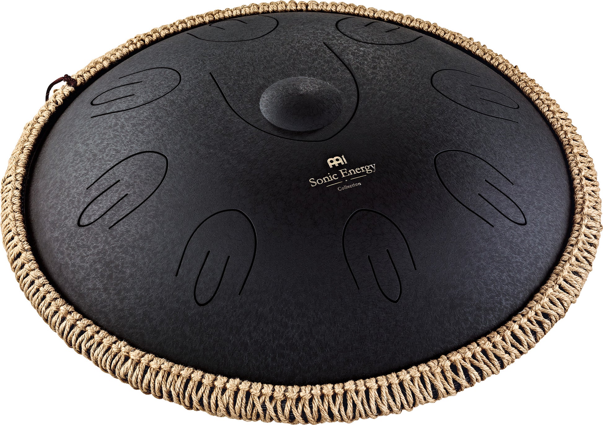 MEINL Sonic Energy Octave Steel Tongue Drum 16" - D Kurd/9 Notes/44 Hz - Black detail view 12 at Luna Panther