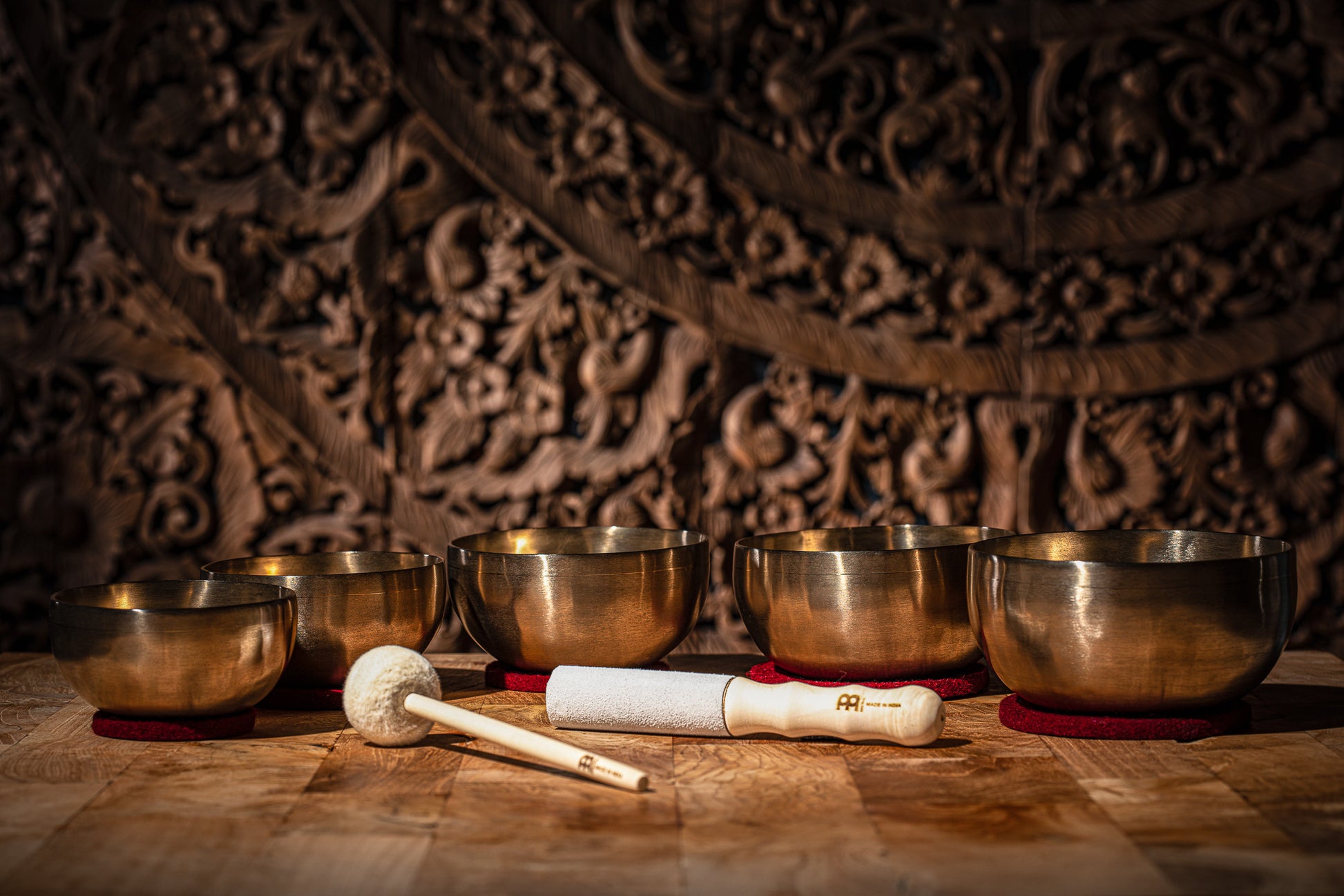 MEINL Sonic Energy Universal Series Singing Bowl Set 7 pcs - 400/500/600/700/750g + Mallet detail view 14 at Luna Panther