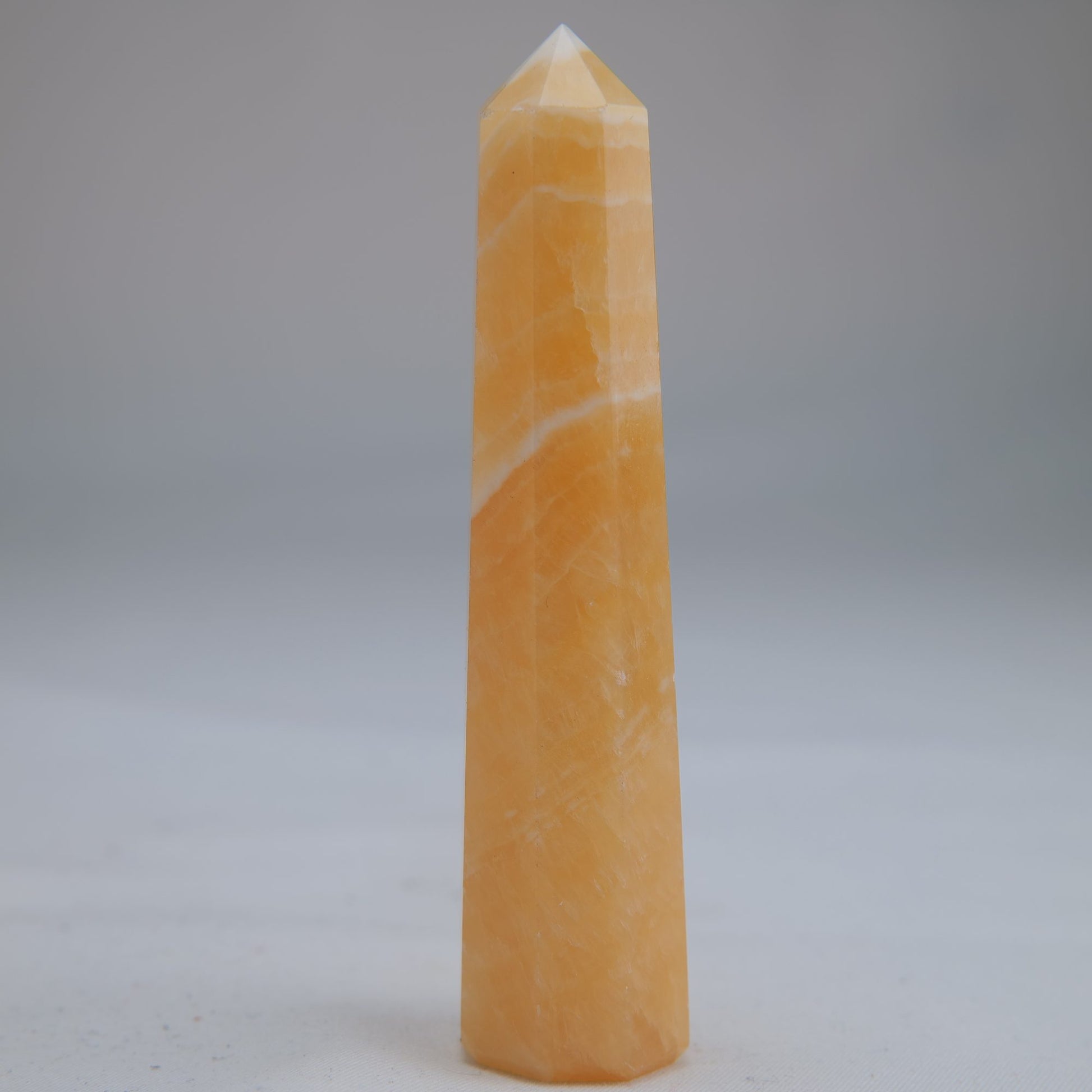 Yellow Banded Calcite Point 57g additional-3