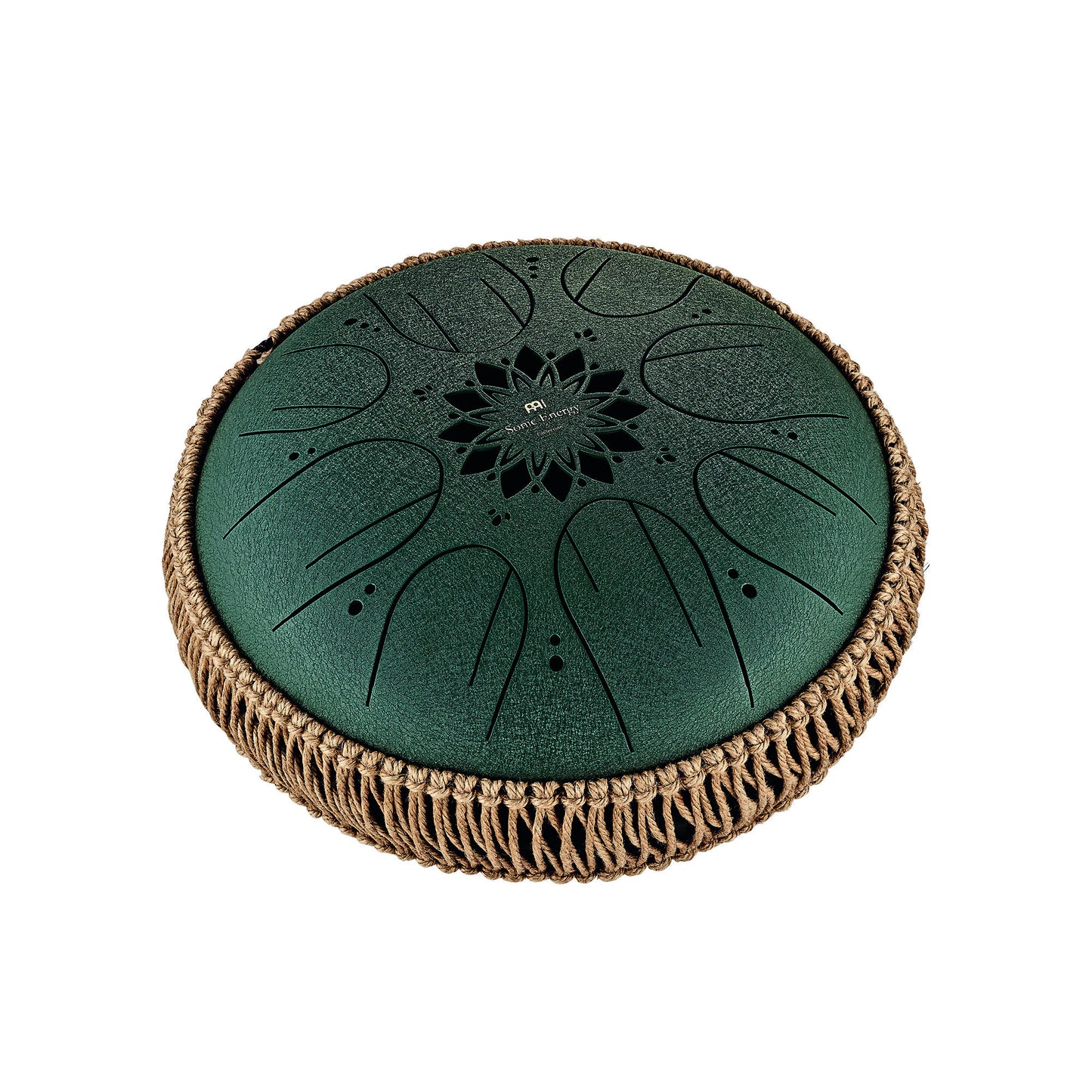 MEINL Sonic Energy Medium Octave Steel Tongue Drum 10" - F# Minor/8 Notes/432 Hz - Dark Green at Luna Panther