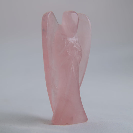 Rose Quartz Angel 66g side alternate view