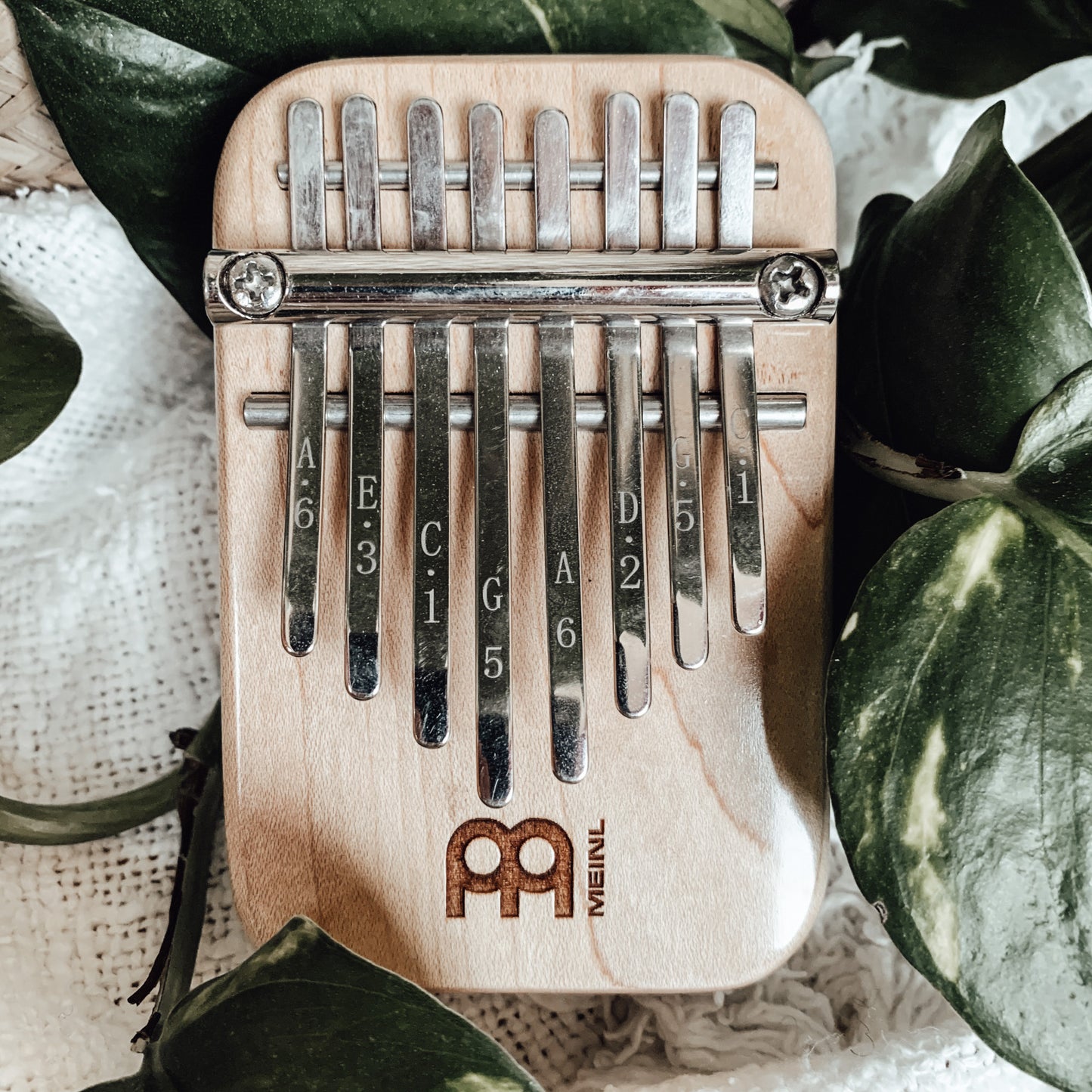 Meinl Sonic Energy Solid Kalimba - 8 notes, maple detail view 12 at Luna Panther