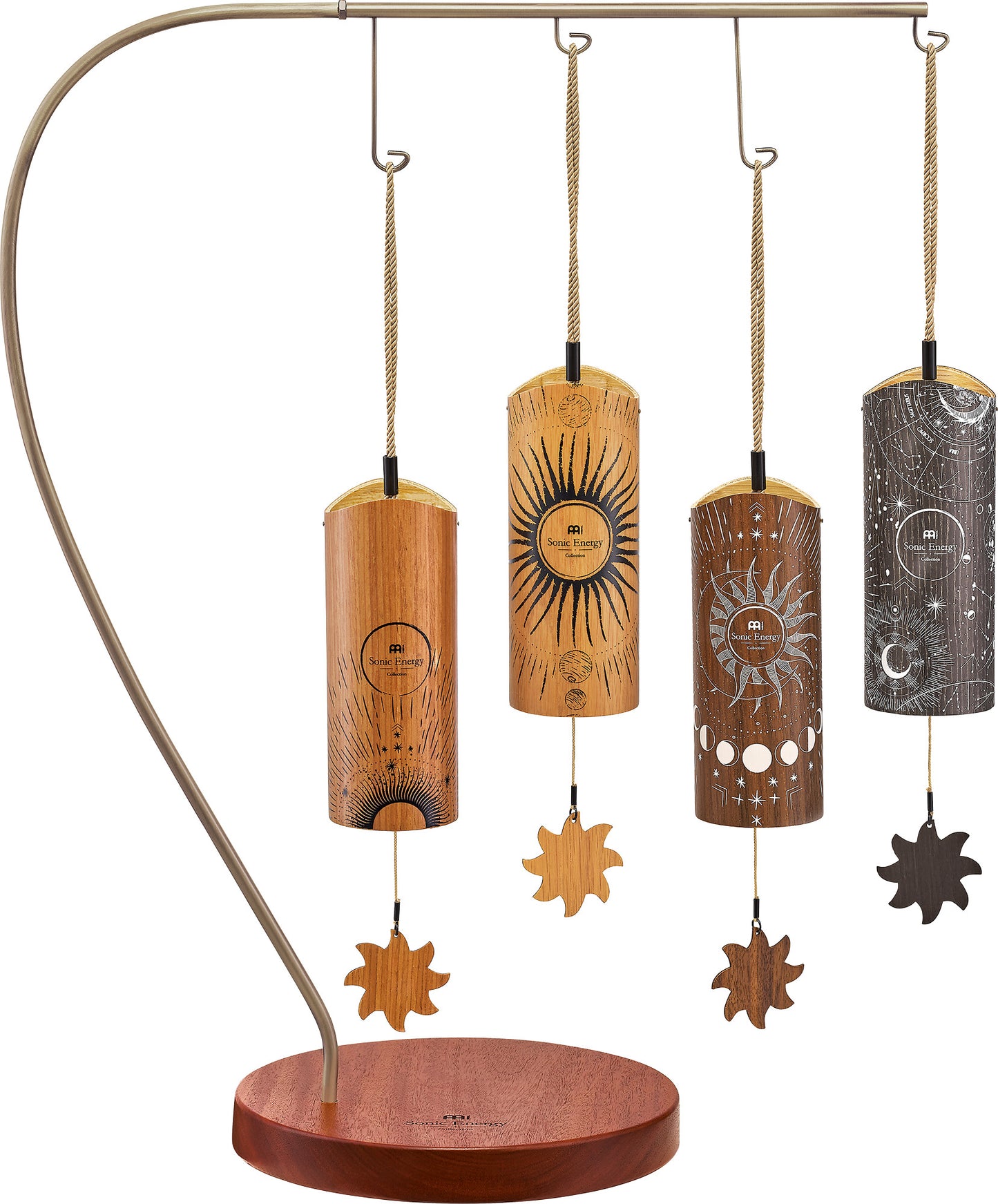MEINL Sonic Energy 4-piece Cosmic Bamboo Chime Set + Stand detail view 2 at Luna Panther