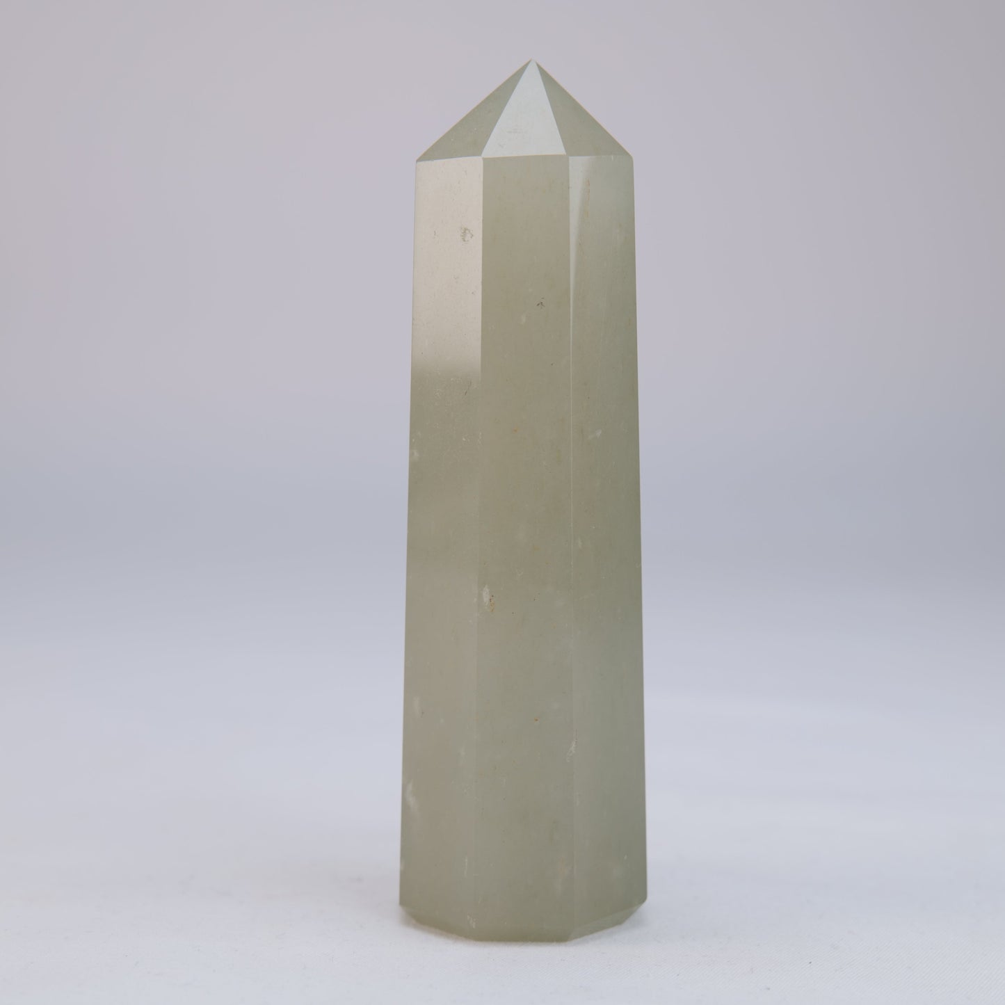 Green Aventurine Obelisk 174g natural crystal tower back