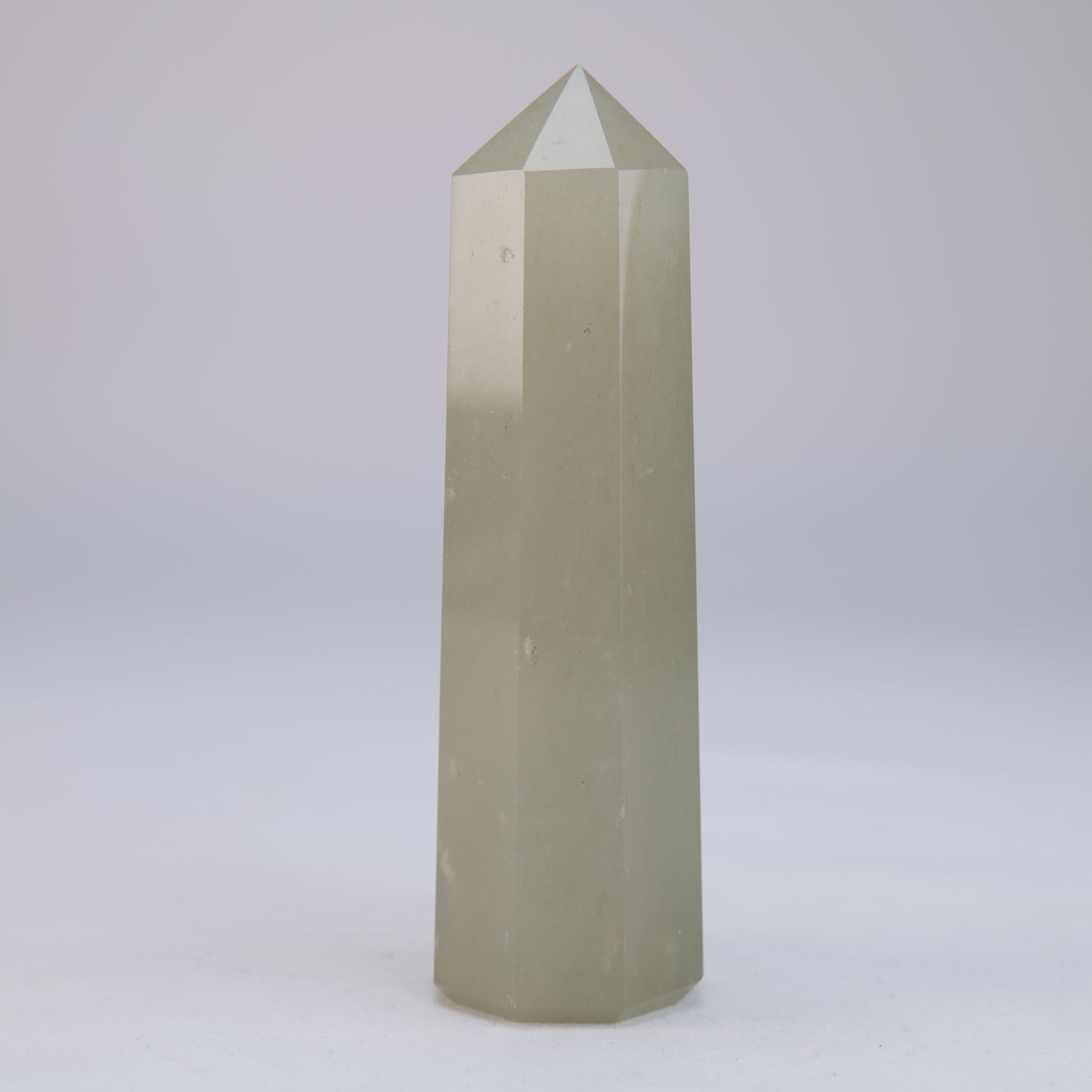 Green Aventurine Obelisk 174g natural crystal tower back