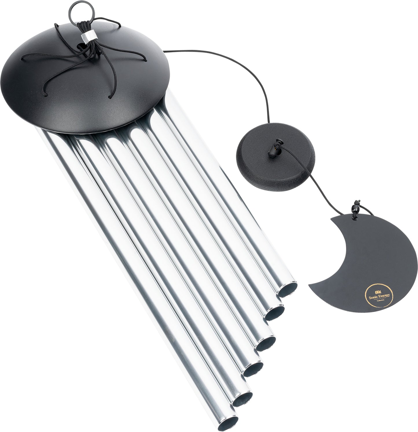 MEINL Sonic Energy Moon Meditation Chime 32"/80 cm - 432 Hz - Round Arch/Silver detail view 10 at Luna Panther