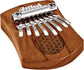 Meinl Sonic Energy Solid "Flower of Life" Mini Kalimba - 8 notes, Red Zebrawood at Luna Panther