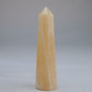 Yelow Banded Calcite Point 44g front