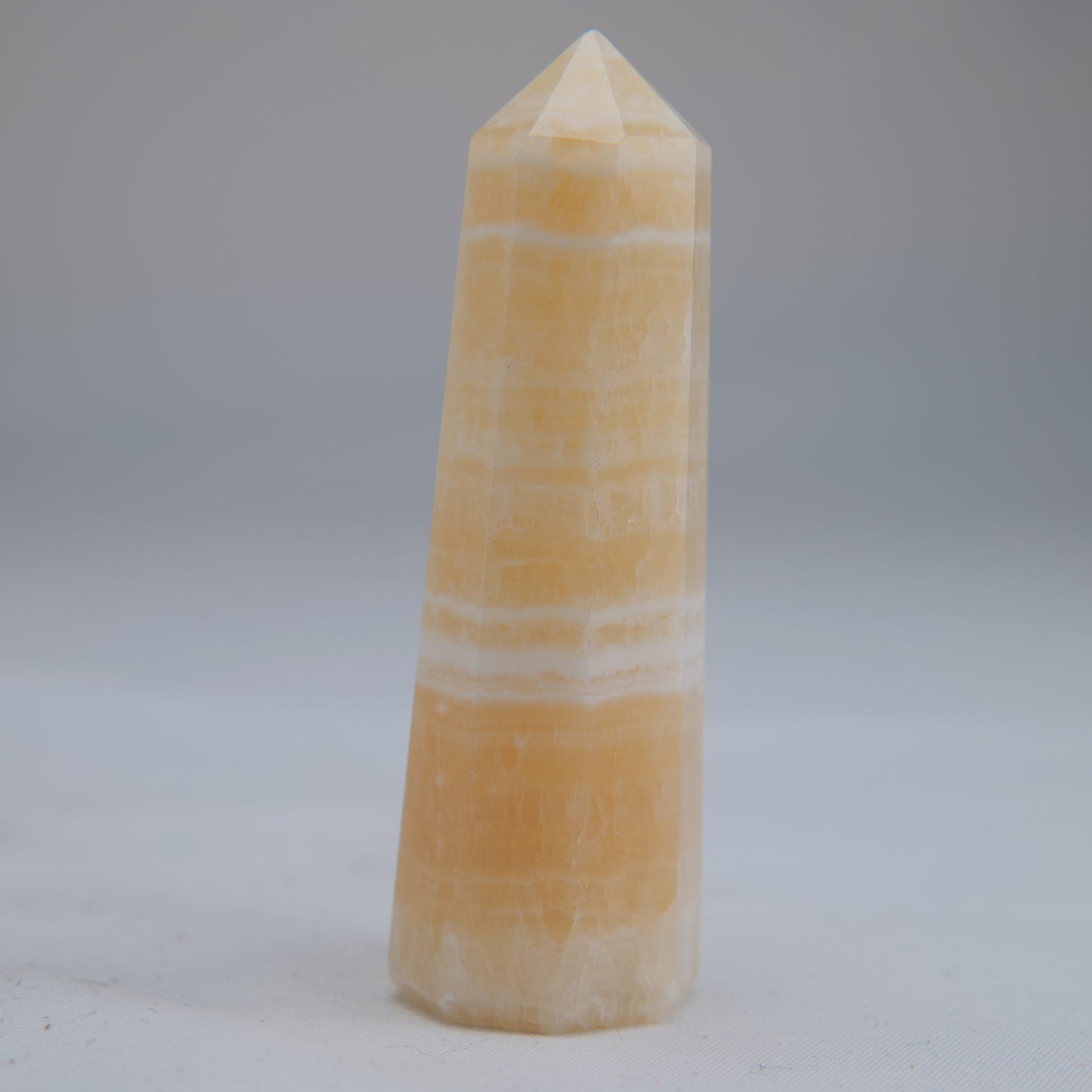 Yellow Banded Calcite Point 64g additional-2