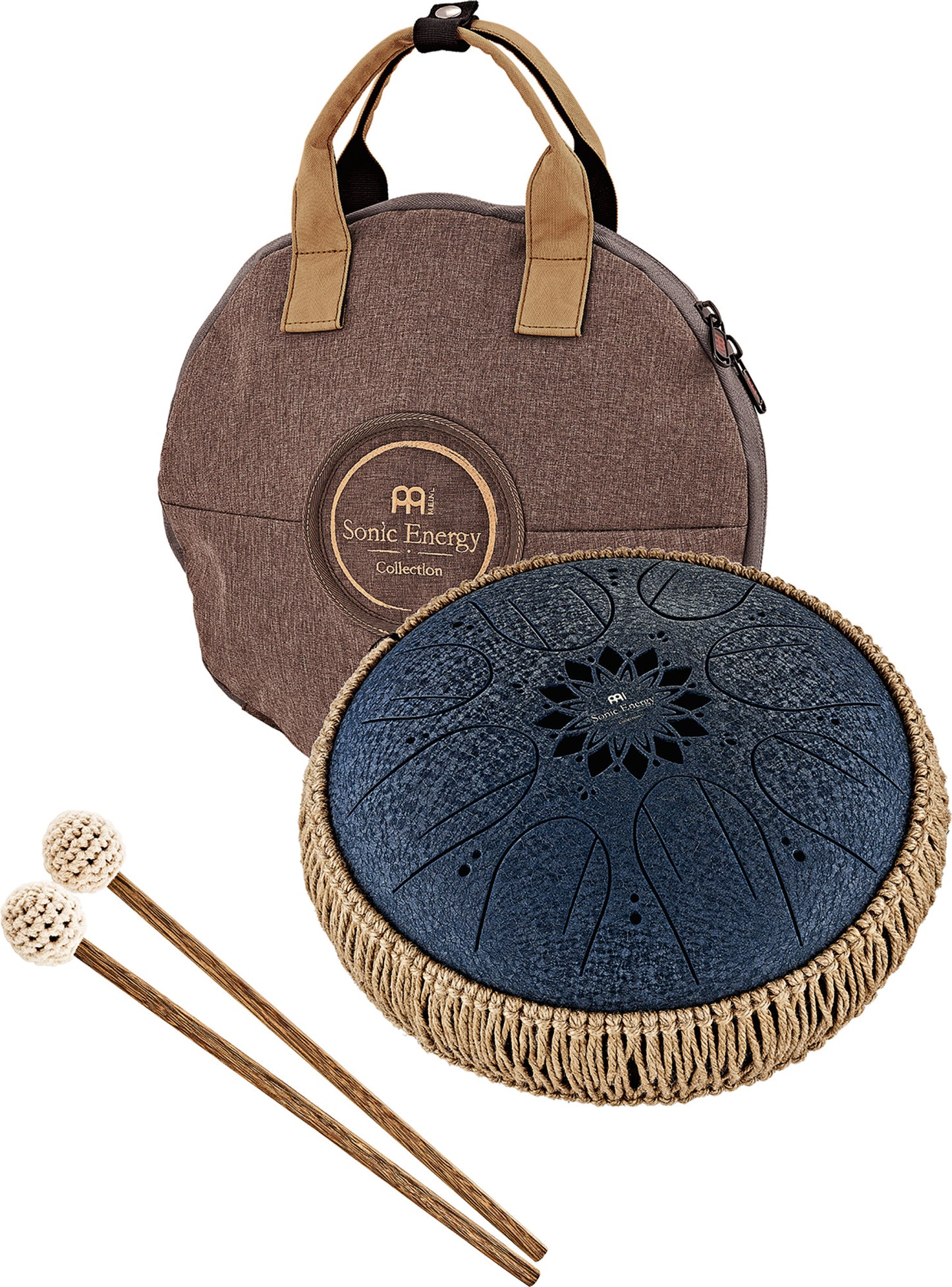 MEINL Sonic Energy Medium Octave Steel Tongue Drum 10" - C Minor/8 Notes/432 Hz - Navy Blue detail view 12 at Luna Panther