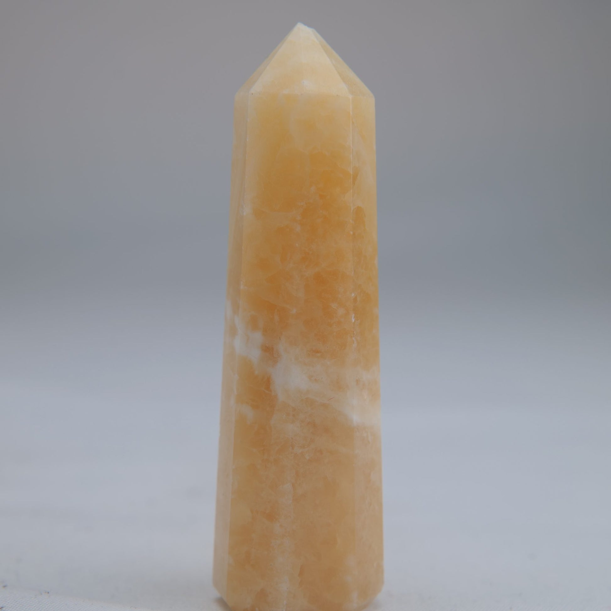 Yellow Banded Calcite Point 51g side-2