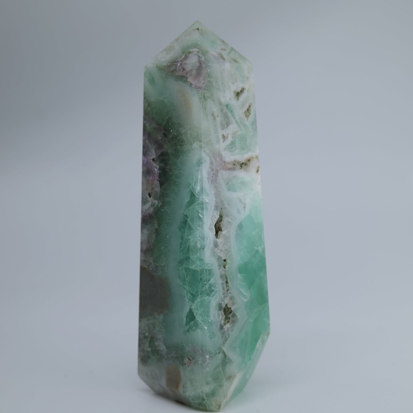 Flourite Tower 235g natural crystal tower additional-1