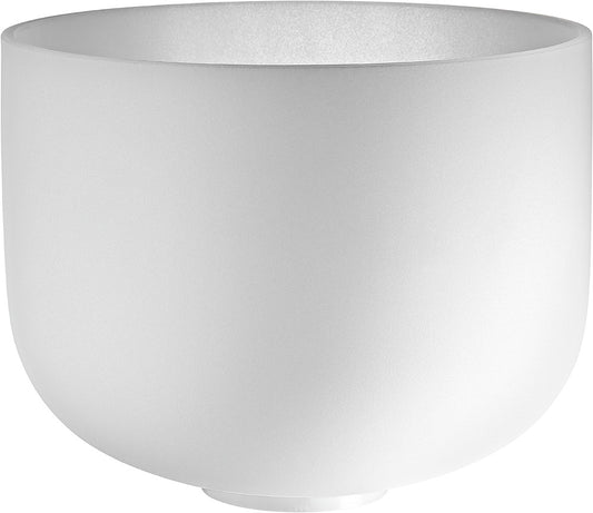 MEINL Sonic Energy White-Frosted Crystal Singing Bowl 12" - F4/Heart Chakra/432 Hz at Luna Panther