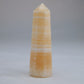 Yellow Banded Calcite Point 64g side-2