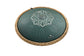MEINL Sonic Energy Octave Steel Tongue Drum 16" - F Major/9 Notes/432 Hz - Dark Green, Engraved floral design at Luna Panther