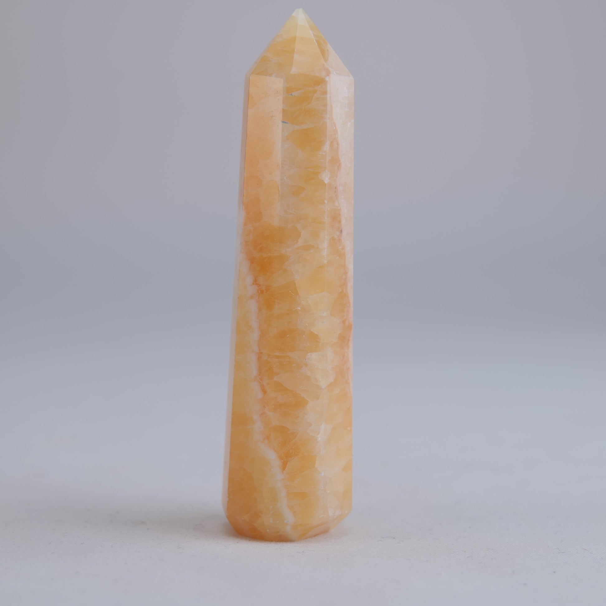 Yellow Banded Mexican Calcite 85g natural crystal tower additional-4