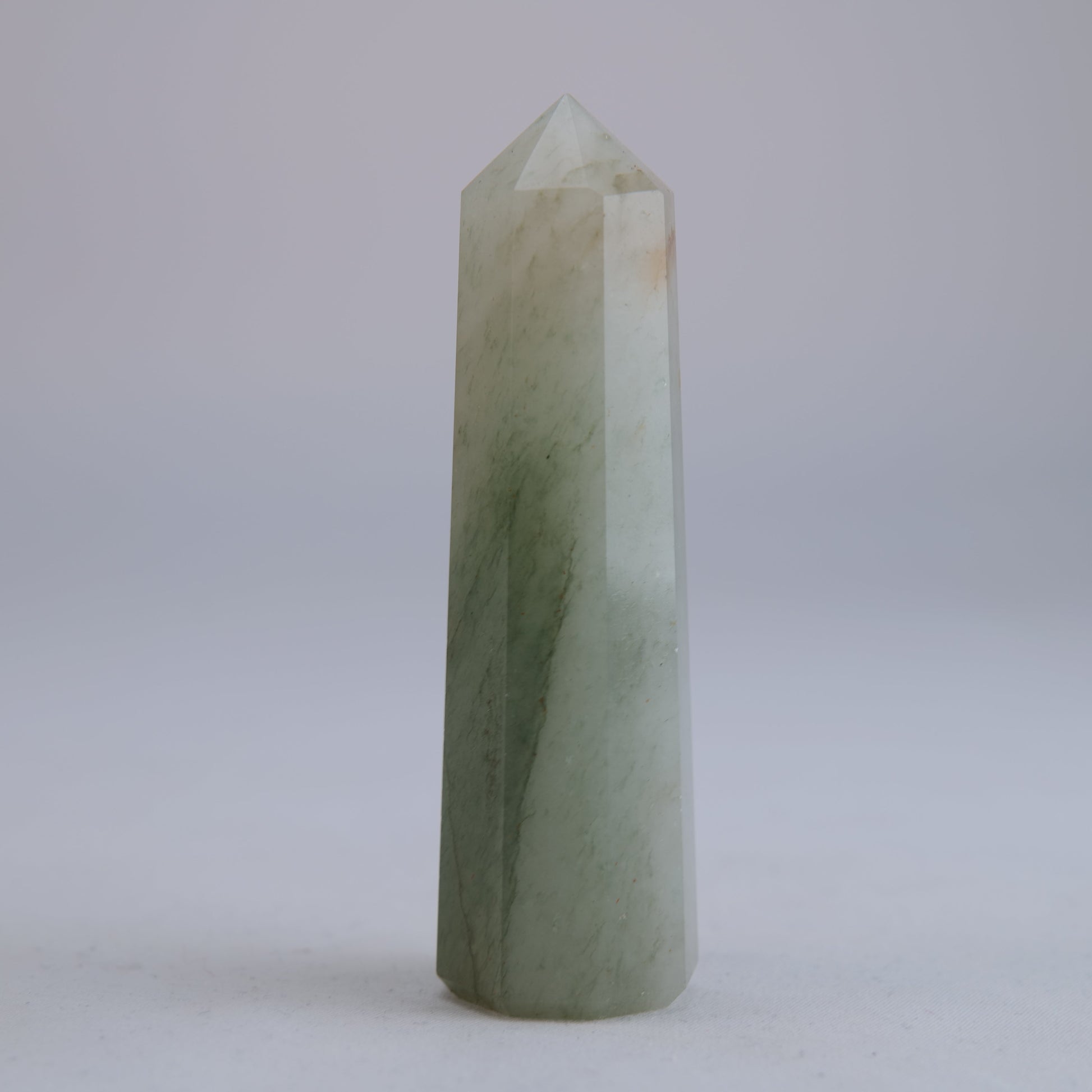 Green Aventurine Obelisk 58g natural crystal tower side-2