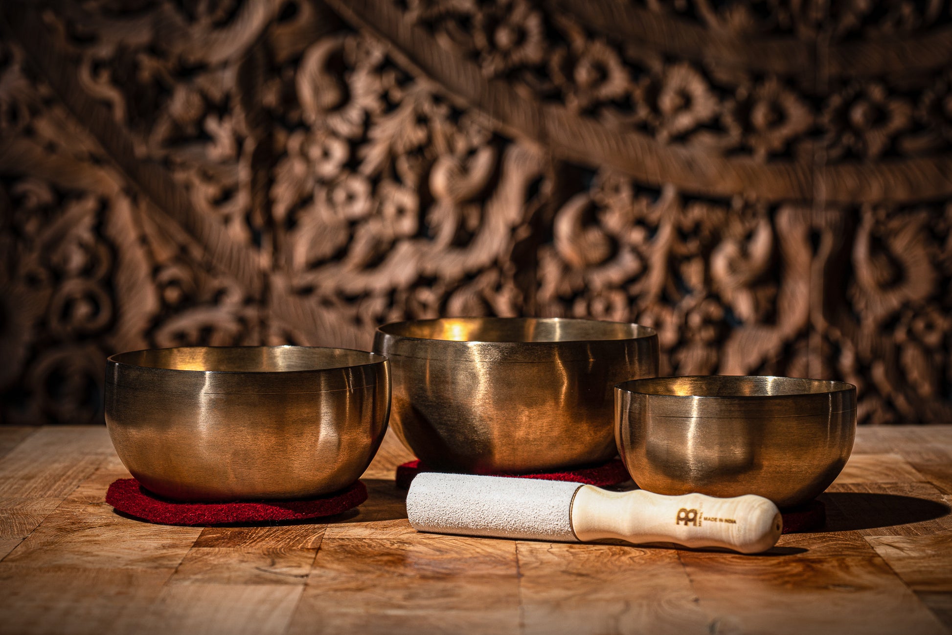 MEINL Sonic Energy Universal Series Singing Bowl Set 4 pcs - 500/700/750g + Mallet detail view 10 at Luna Panther
