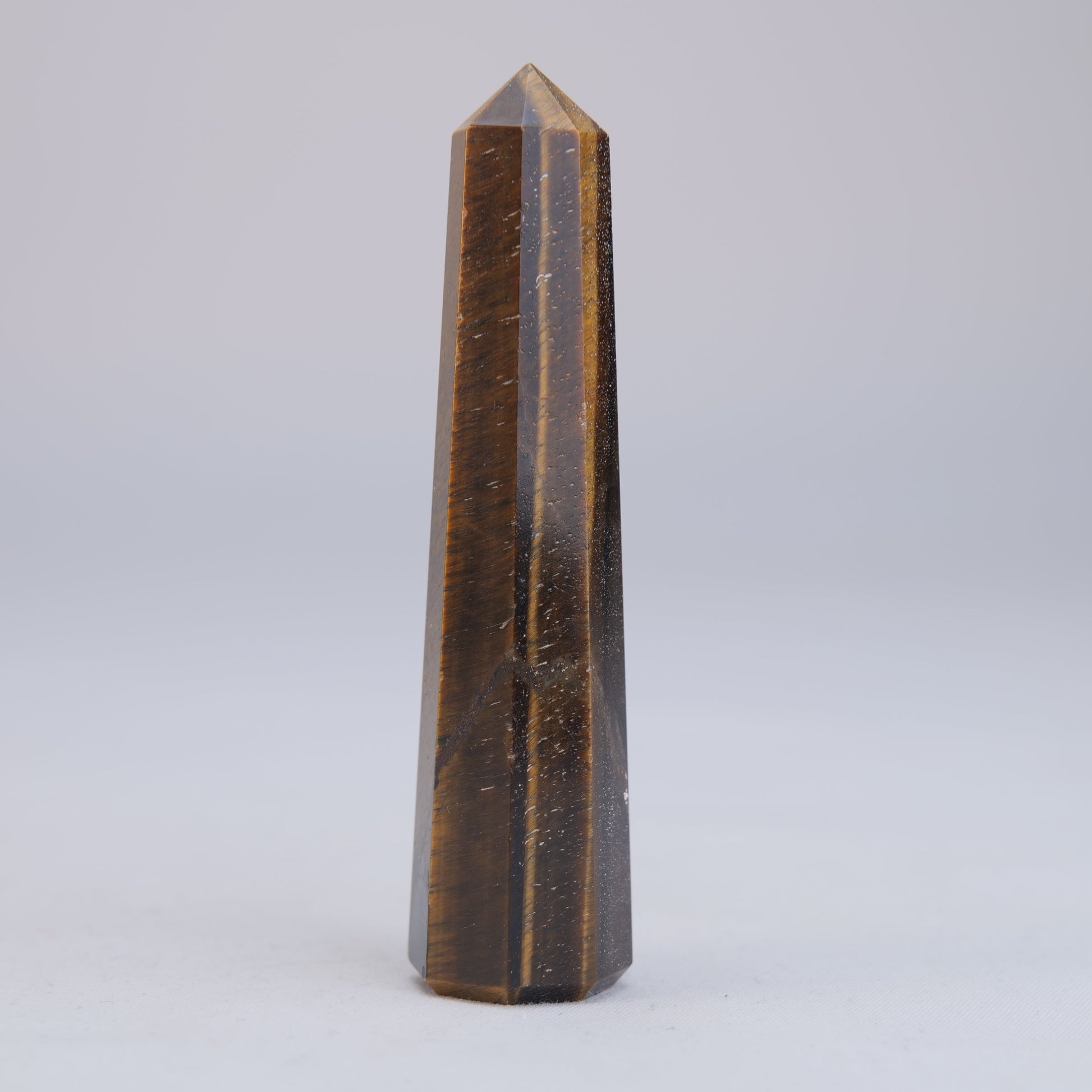 Tigers Eye Obelisk 50g natural crystal tower side-2