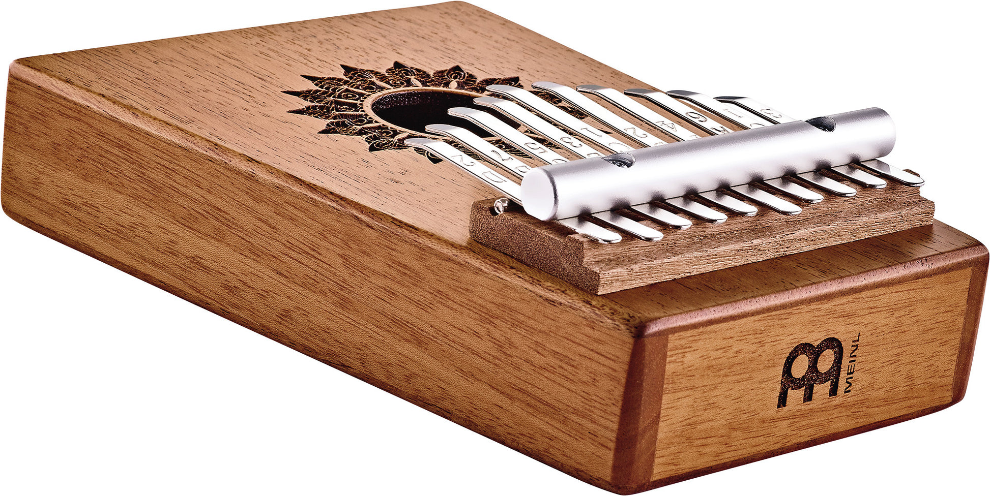 Meinl Sonic Energy Soundhole Kalimba - 10 notes / mahogany detail view 6 at Luna Panther