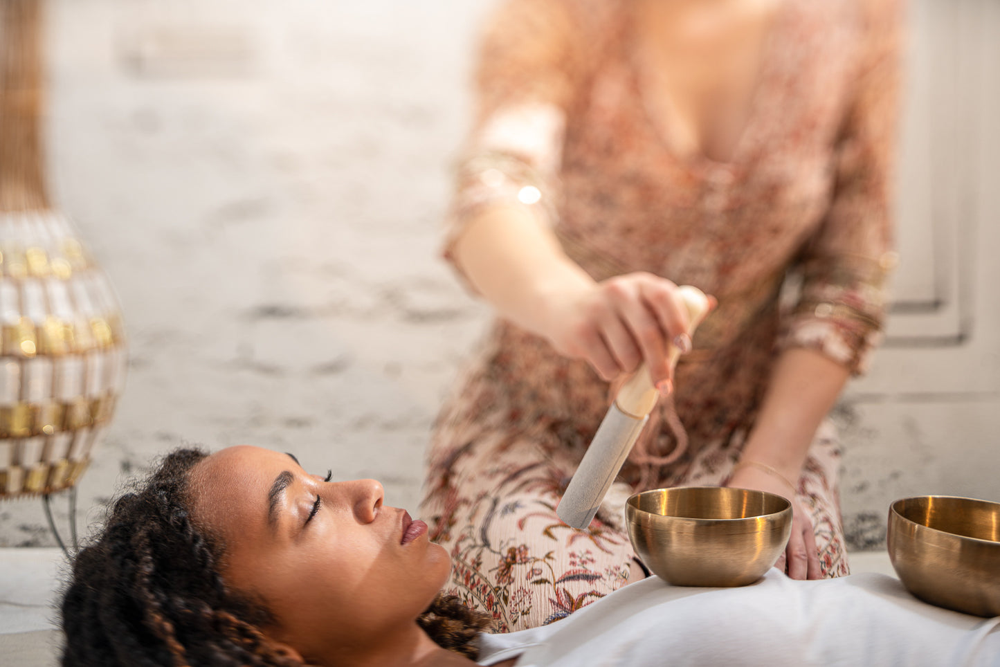 MEINL Sonic Energy Universal Series Singing Bowl Set 3 pcs - 400/500g + Mallet detail view 11 at Luna Panther