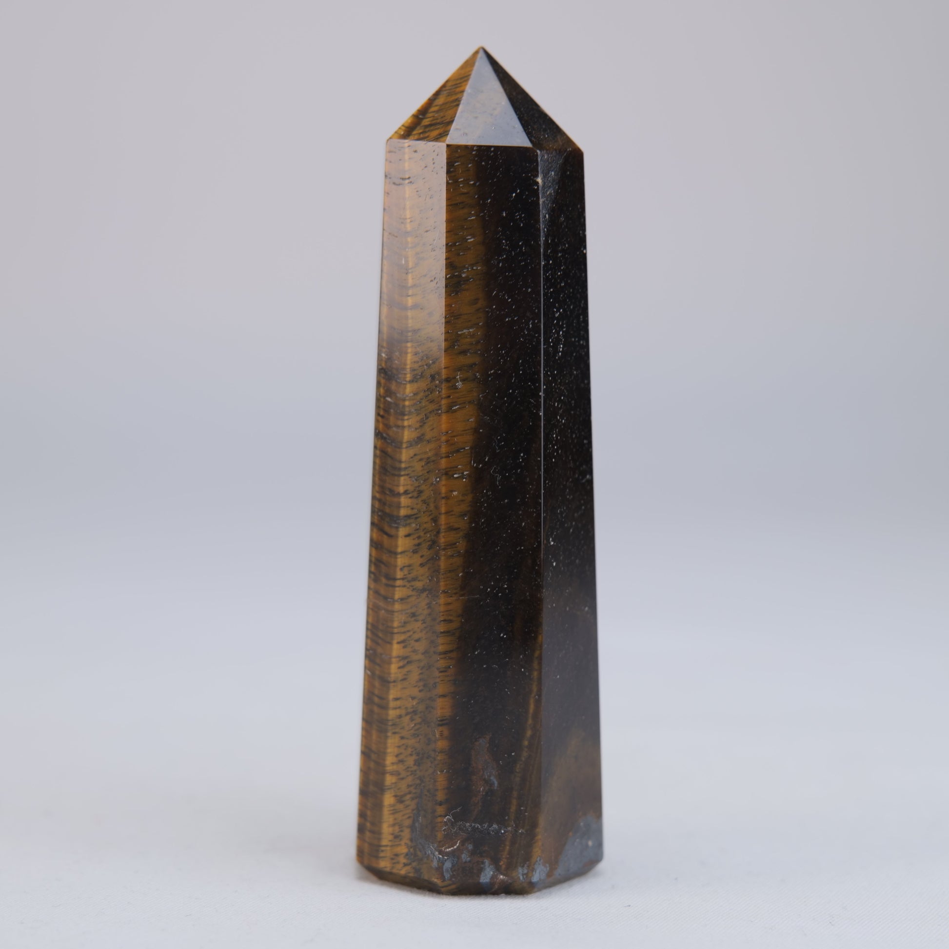 Tigers Eye Obelisk 104g natural crystal tower side-2