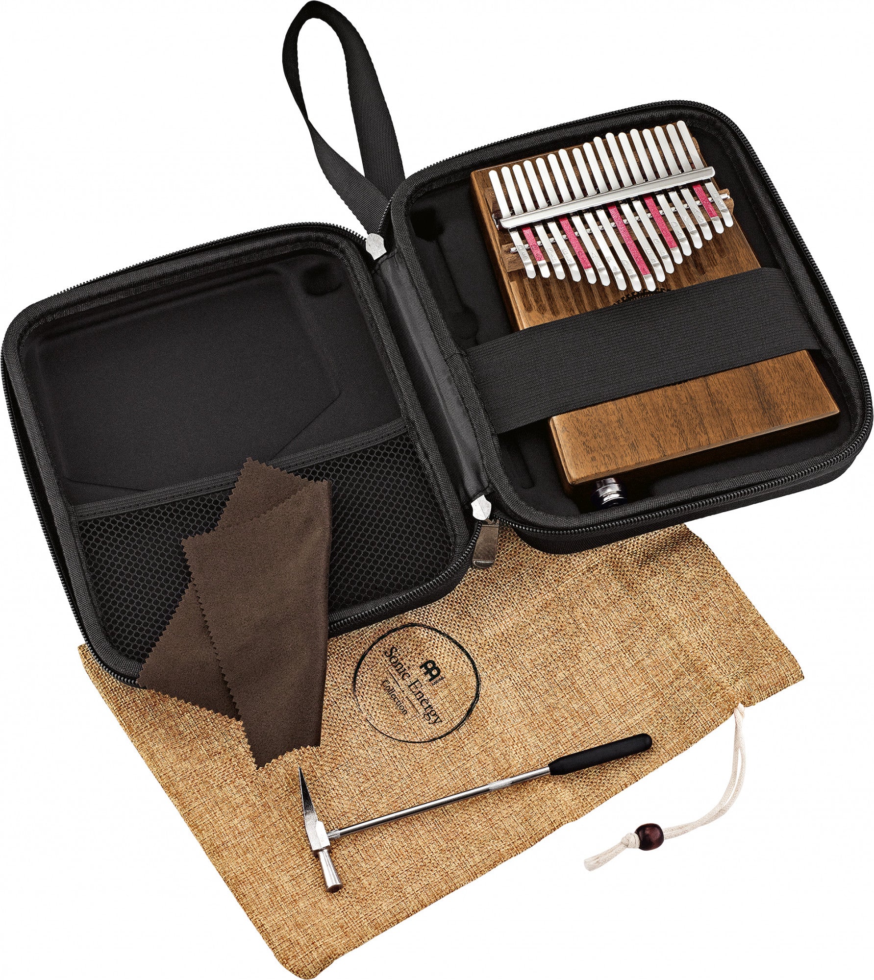 Meinl Sonic Energy Soundhole Pickup Kalimba - 17 notes, acacia detail view 12 at Luna Panther