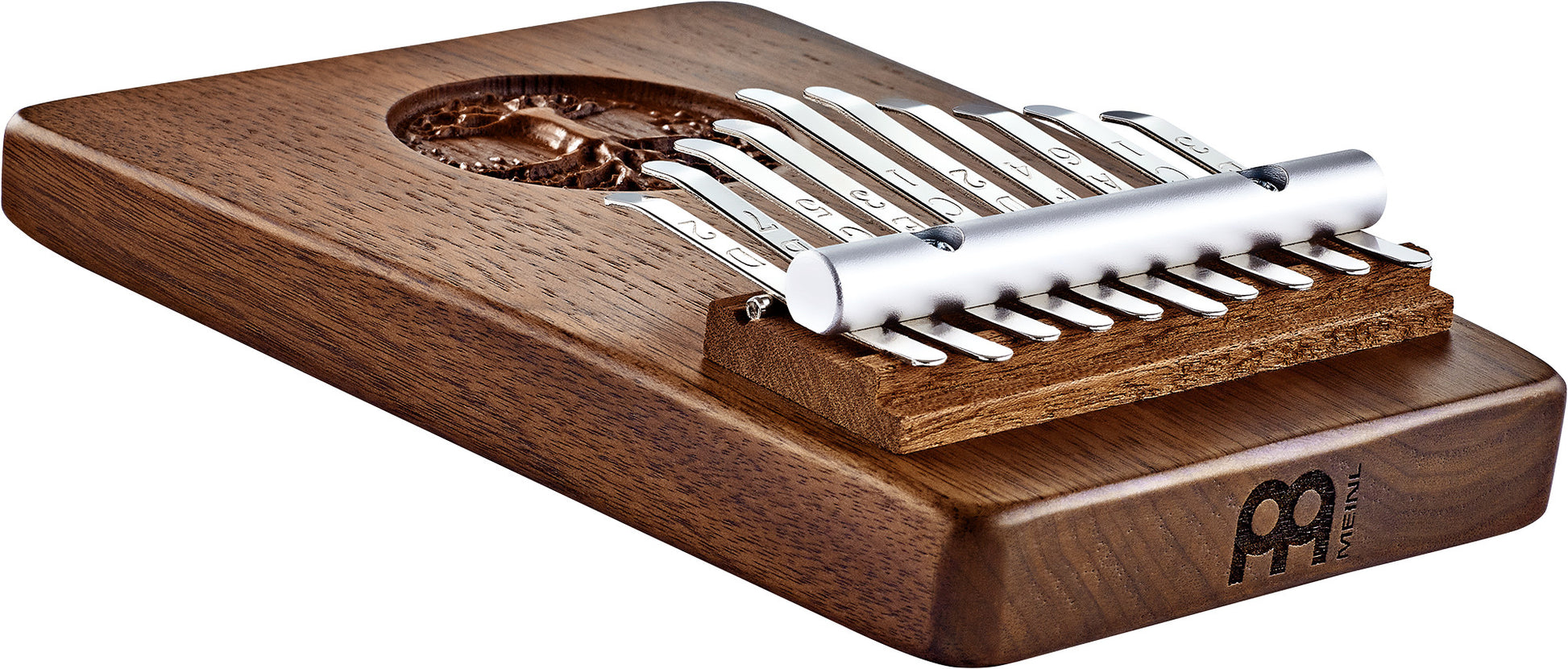 Meinl Sonic Energy Solid "Tree of Life" Kalimba - 10 notes / black walnut detail view 6 at Luna Panther